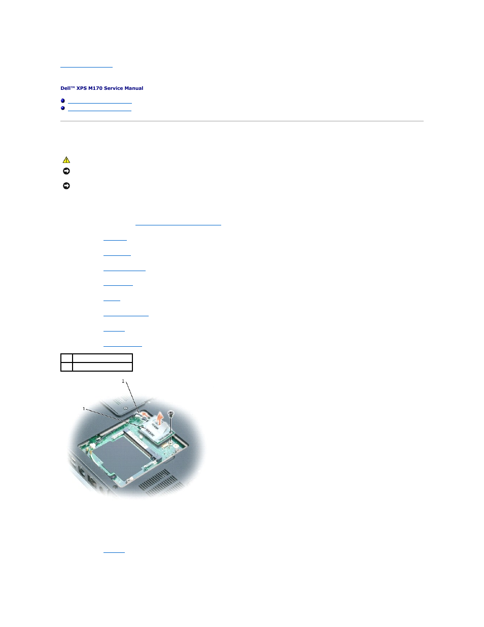 System board, Removing the system board | Dell XPS M170 (MXG051, Late 2005) User Manual | Page 47 / 60
