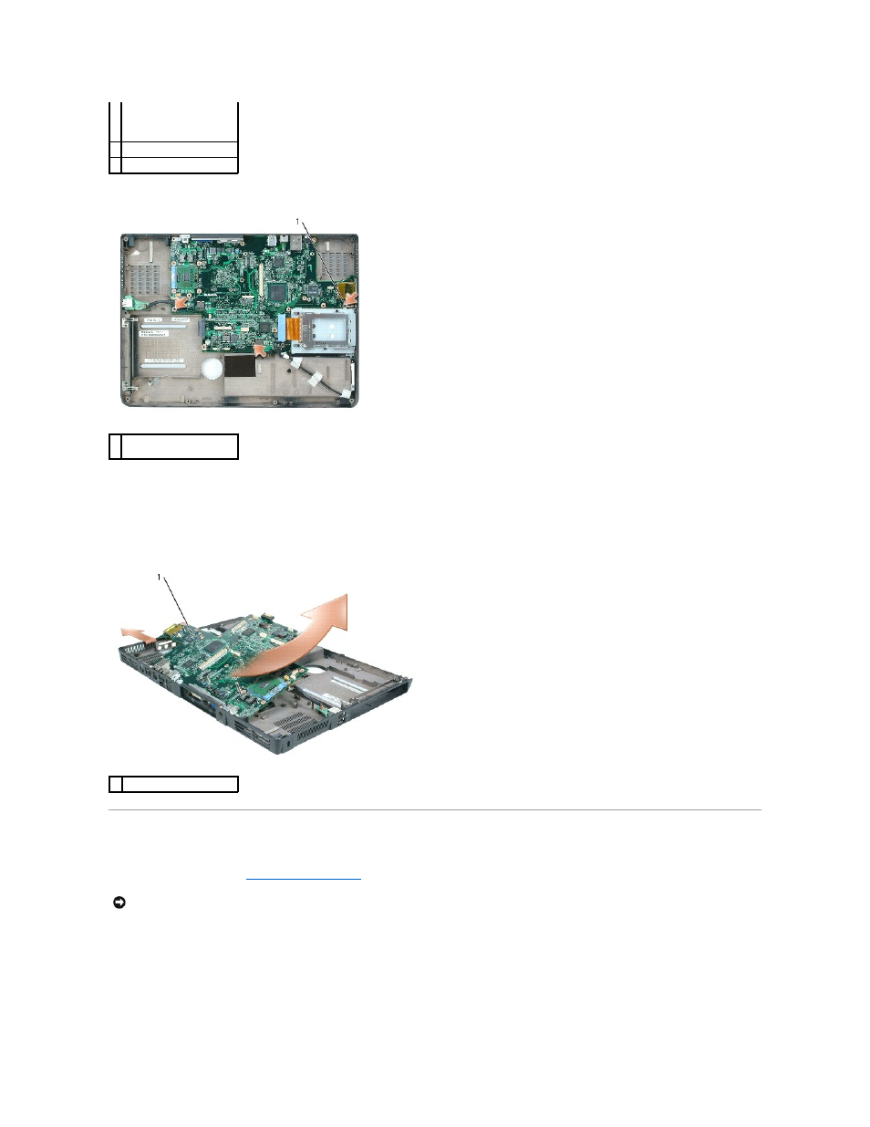 Replacing the system board | Dell XPS M170 (MXG051, Late 2005) User Manual | Page 49 / 60