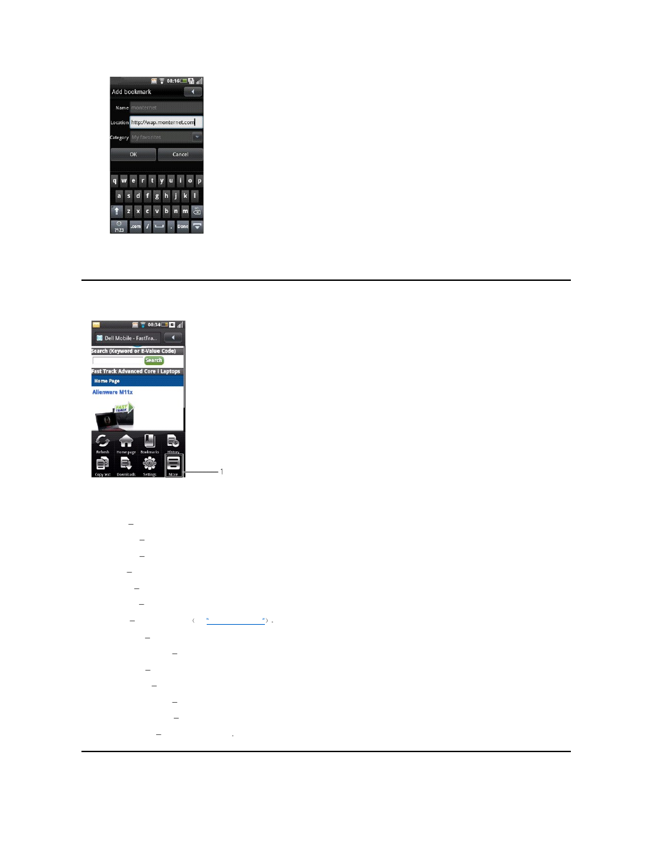 Browser options | Dell Mobile Beacon User Manual | Page 46 / 90