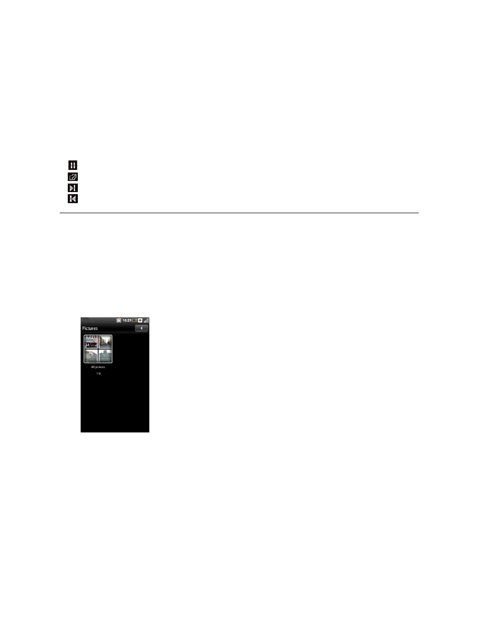 Picture application, Browsing pictures | Dell Mobile Beacon User Manual | Page 61 / 90