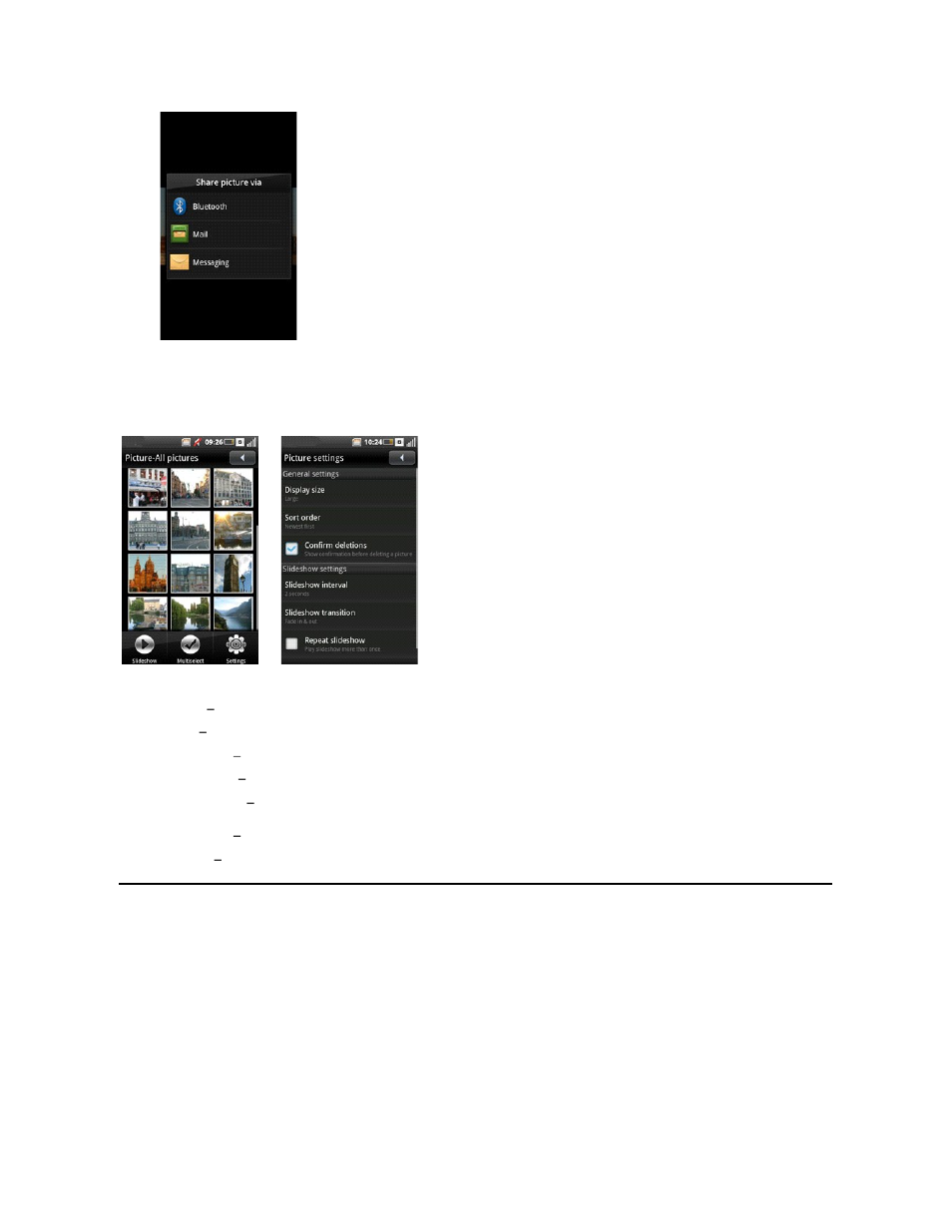 Using the camera, Changing picture settings | Dell Mobile Beacon User Manual | Page 64 / 90