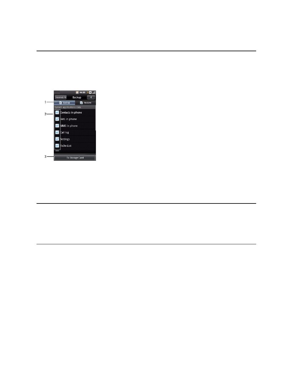 Backup, Restore | Dell Mobile Beacon User Manual | Page 87 / 90