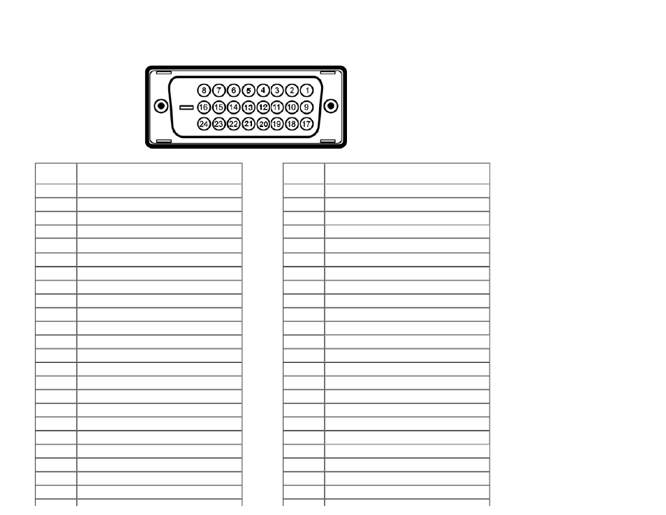 Pin assignments | Dell U2413 Monitor User Manual | Page 15 / 71