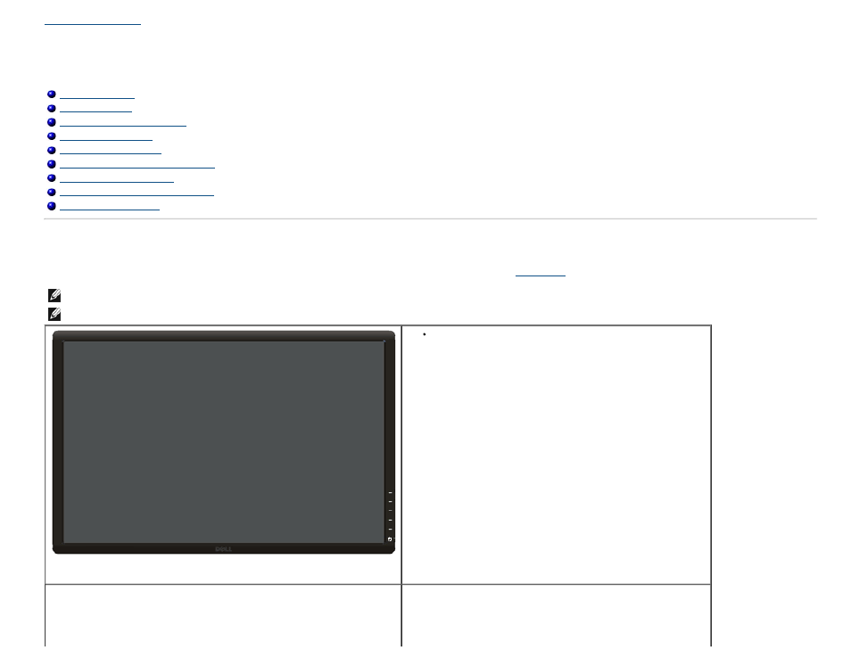 Dell u2413/u2713h monitor user's guide, About your monitor, Package contents | Dell U2413 Monitor User Manual | Page 3 / 71