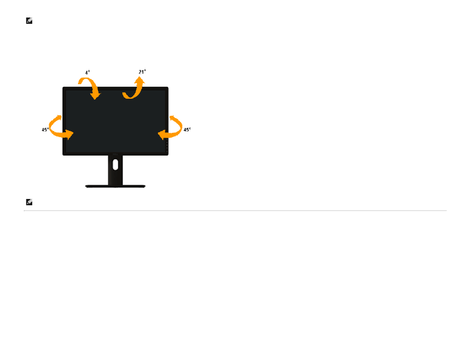 Using the tilt, swivel, and vertical extension | Dell U2413 Monitor User Manual | Page 58 / 71