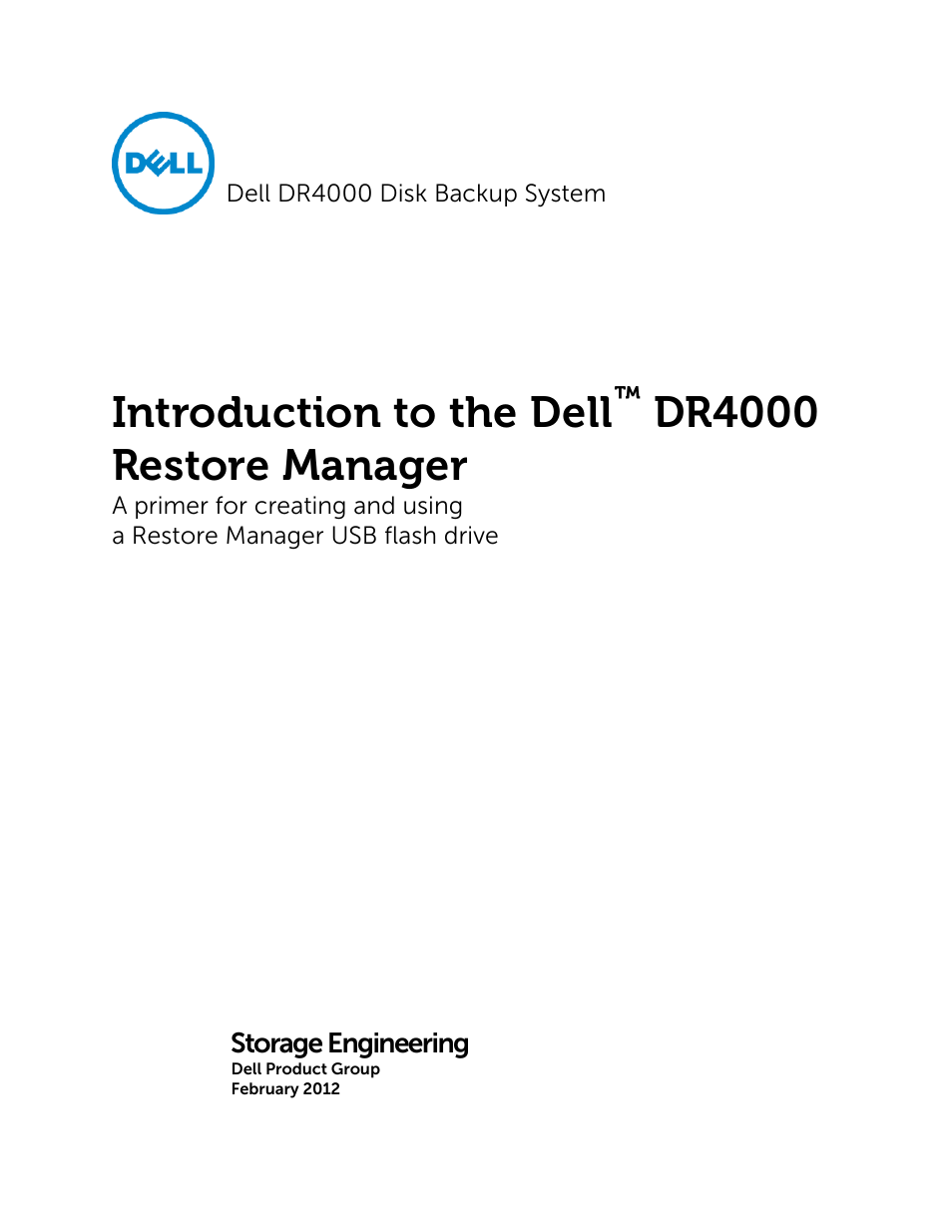 Dell DR4000 User Manual | 6 pages