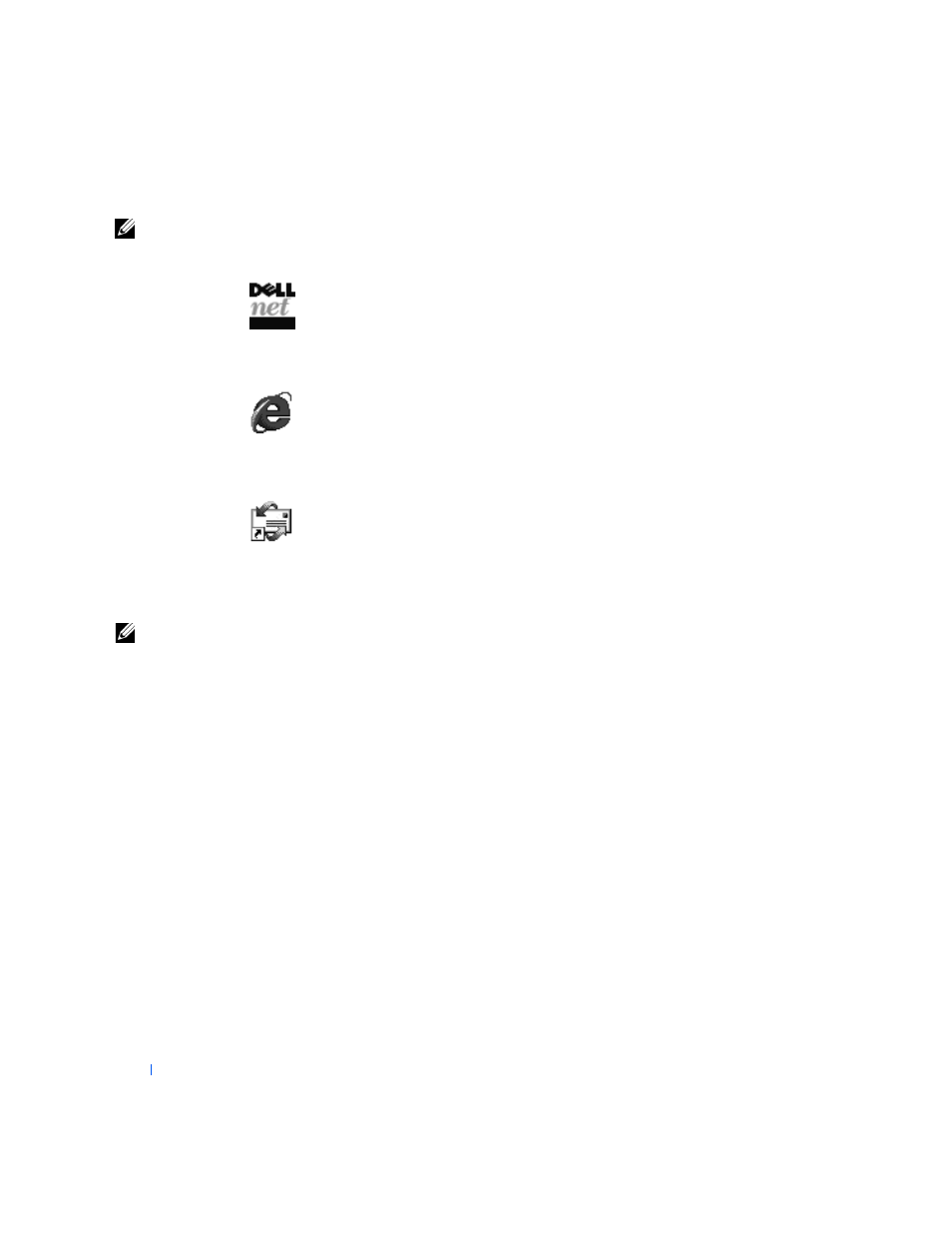 Setting up dellnet, Accessing the internet, Accessing your e-mail | Viewing your account information | Dell Inspiron 4000 User Manual | Page 14 / 96