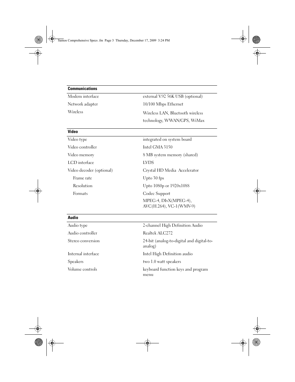 Dell Inspiron Mini 10 (1012, Late 2009) User Manual | Page 3 / 8