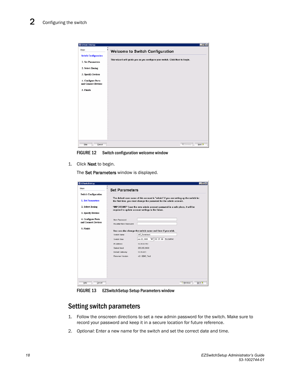 Setting switch parameters, Figure 12 | Dell POWEREDGE M1000E User Manual | Page 28 / 64