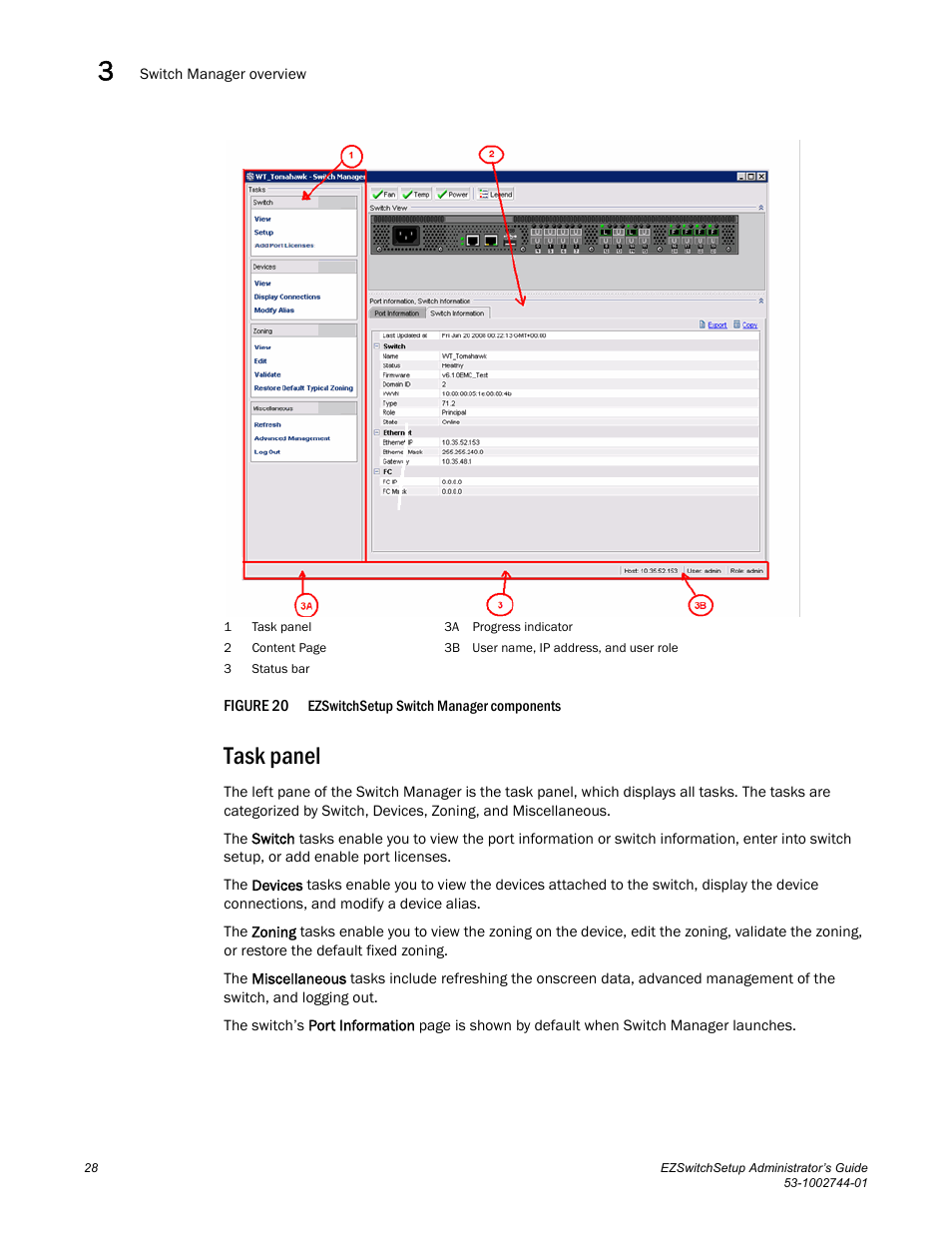 Task panel, Figure 20 | Dell POWEREDGE M1000E User Manual | Page 38 / 64