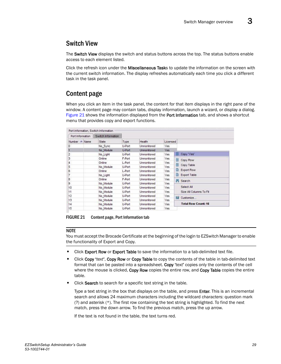 Switch view, Content page | Dell POWEREDGE M1000E User Manual | Page 39 / 64