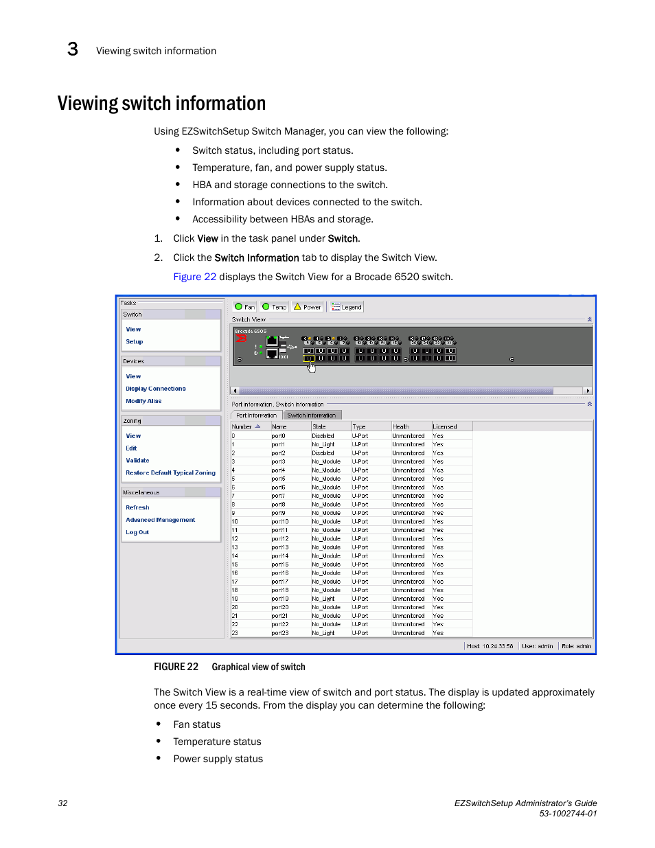 Viewing switch information | Dell POWEREDGE M1000E User Manual | Page 42 / 64