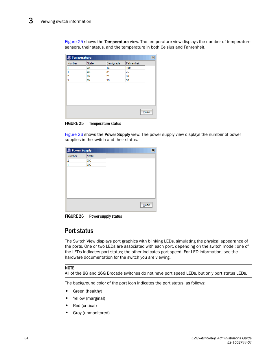 Port status | Dell POWEREDGE M1000E User Manual | Page 44 / 64