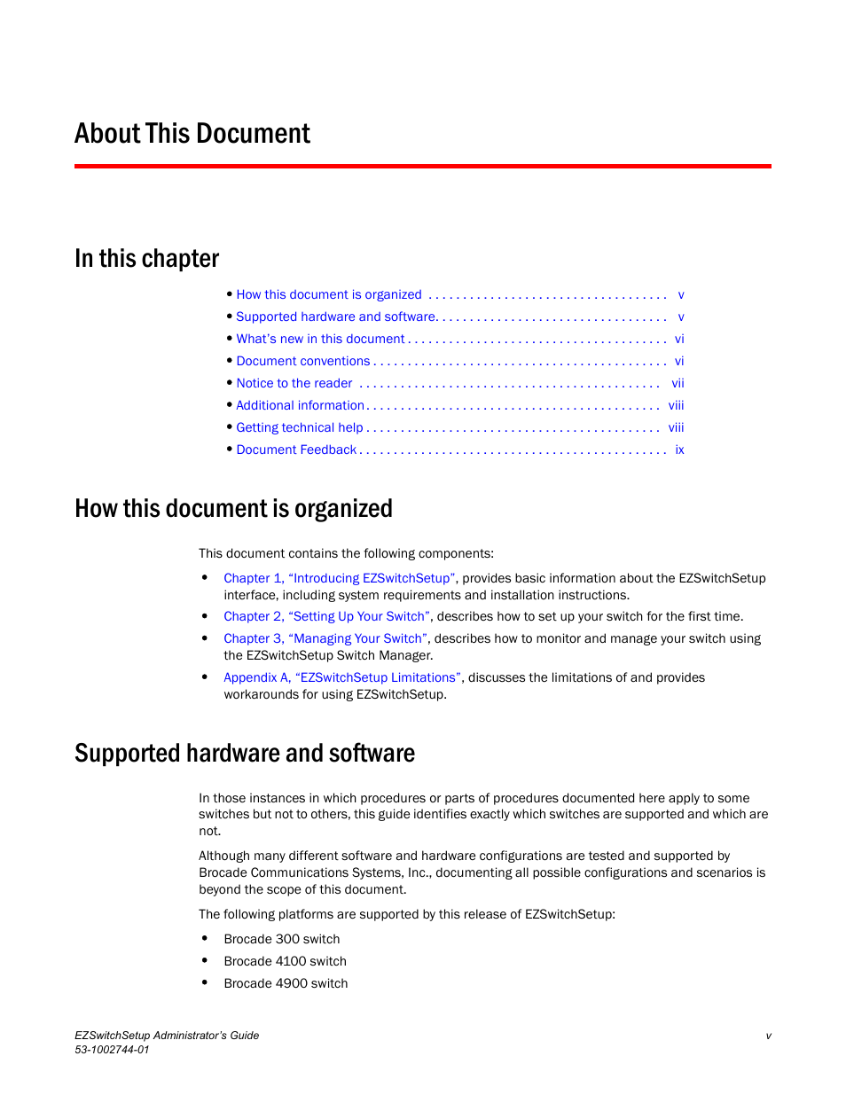 About this document, In this chapter, How this document is organized | Supported hardware and software | Dell POWEREDGE M1000E User Manual | Page 5 / 64