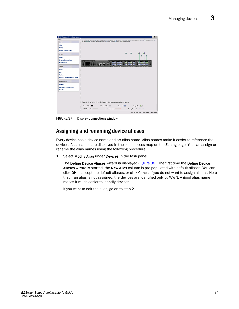 Assigning and renaming device aliases | Dell POWEREDGE M1000E User Manual | Page 51 / 64