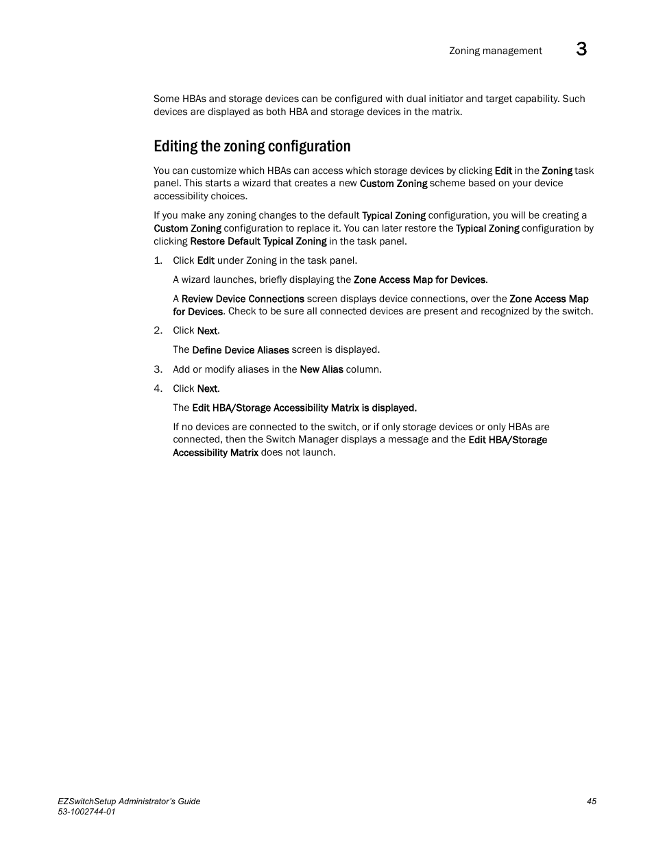 Editing the zoning configuration | Dell POWEREDGE M1000E User Manual | Page 55 / 64