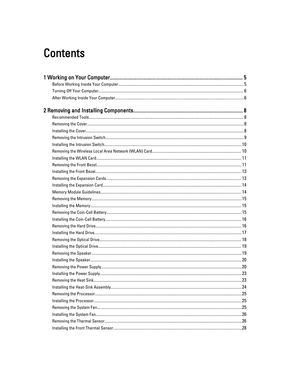 Dell OptiPlex 9010 (Mid 2012) User Manual | Page 3 / 62