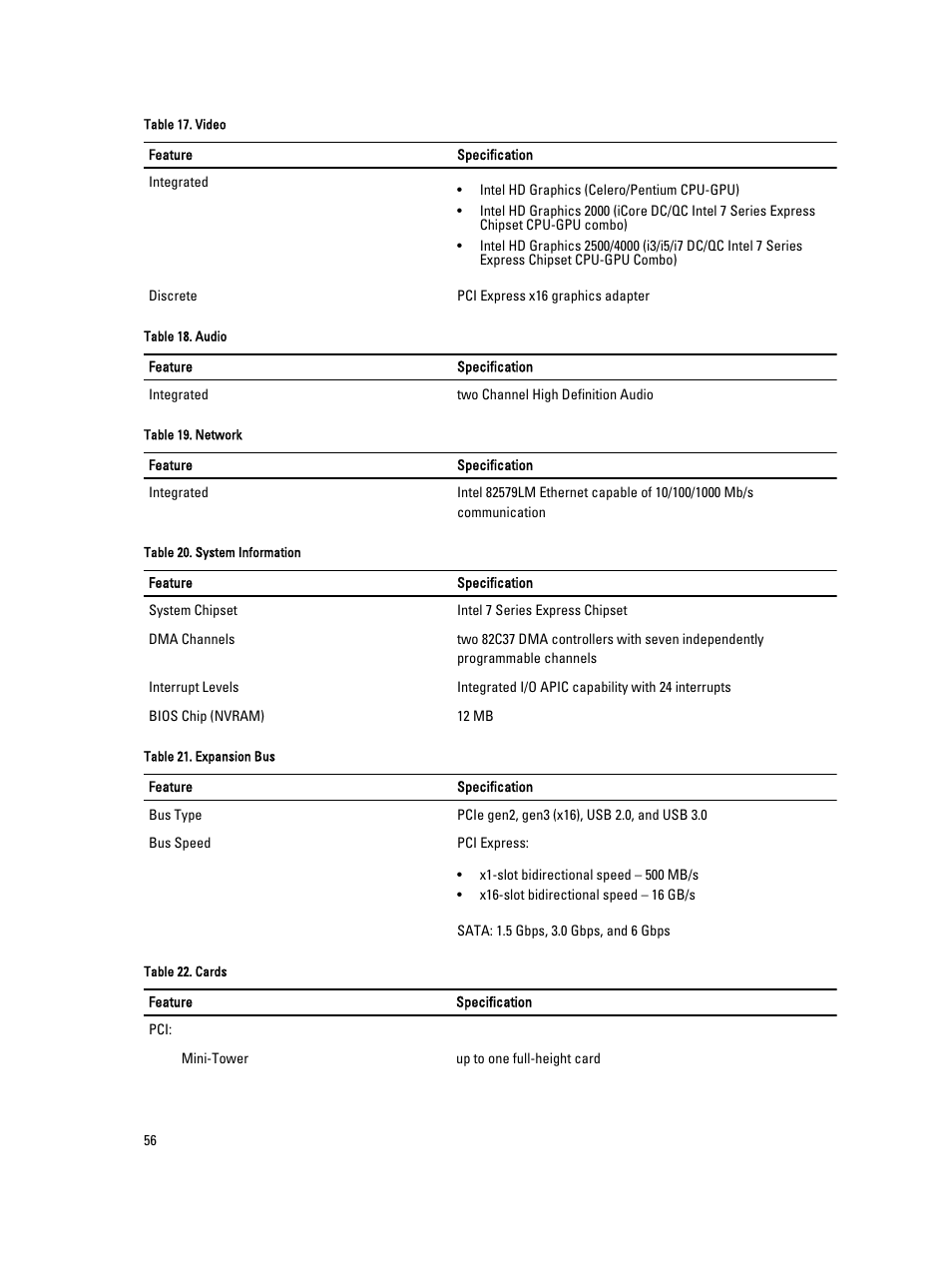 Dell OptiPlex 9010 (Mid 2012) User Manual | Page 56 / 62