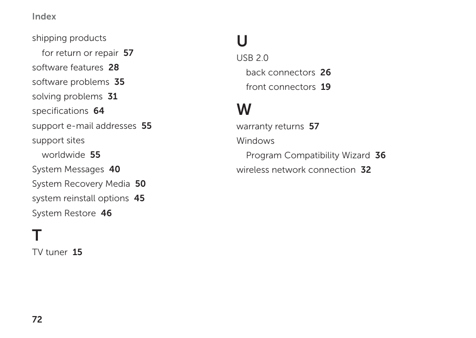 Dell XPS 8300 (Late 2010) User Manual | Page 74 / 76