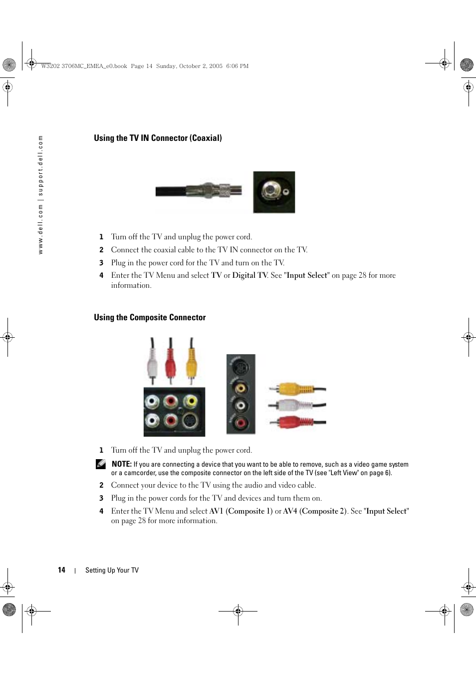 Dell LCD TV W3706C User Manual | Page 14 / 66