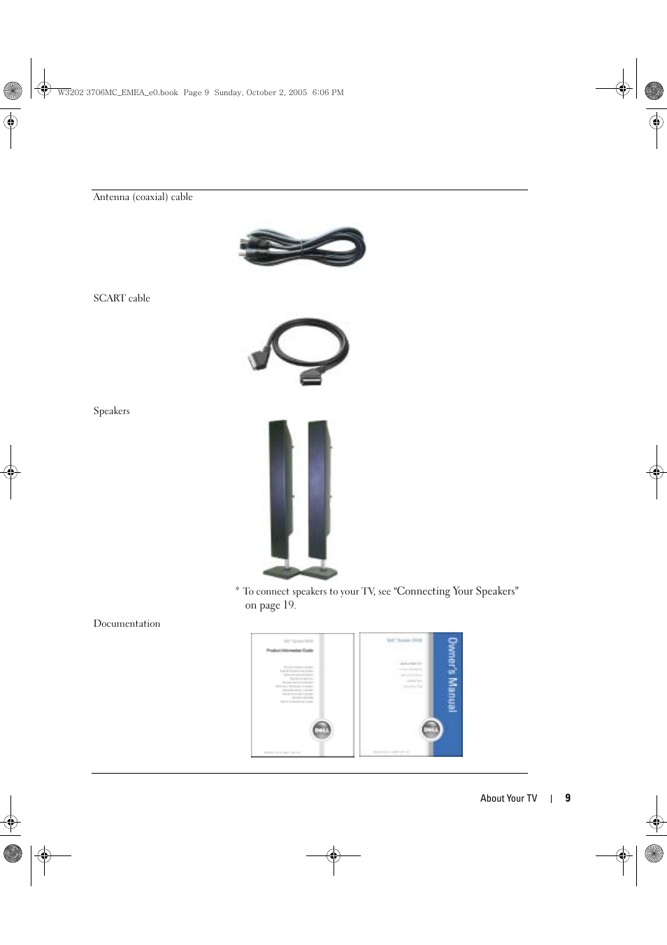 Dell LCD TV W3706C User Manual | Page 9 / 66