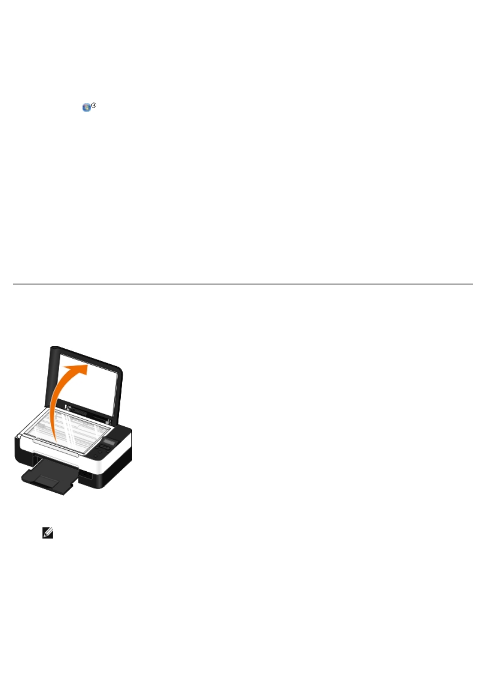 Loading original documents on the scanner glass | Dell V305 All In One Inkjet Printer User Manual | Page 37 / 101