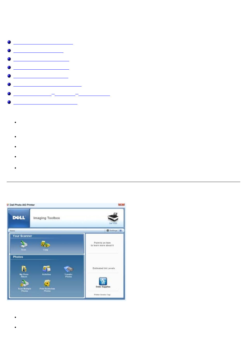 Understanding the software, Using the dell imaging toolbox | Dell V305 All In One Inkjet Printer User Manual | Page 4 / 101