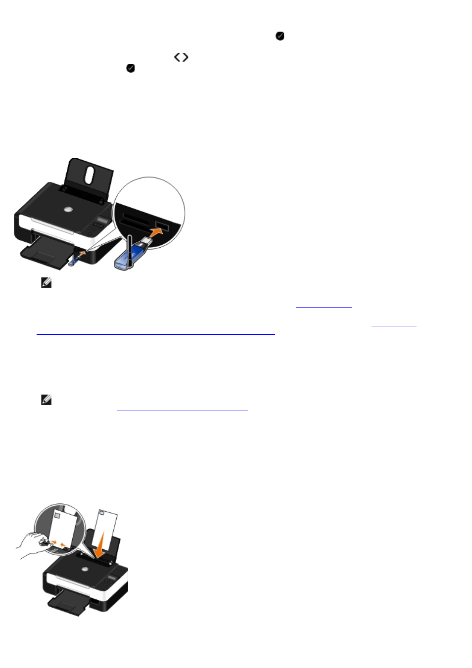 Printing envelopes, Printing from a bluetooth-enabled device | Dell V305 All In One Inkjet Printer User Manual | Page 50 / 101