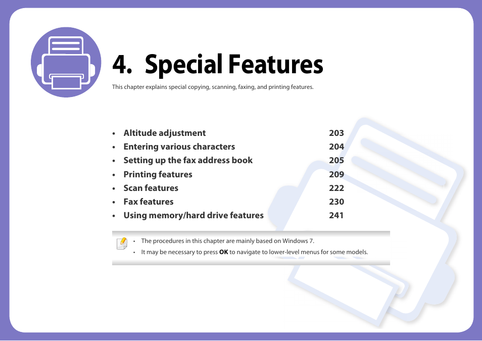 Special features | Dell B1165nfw Multifunction Mono Laser Printer User Manual | Page 202 / 300