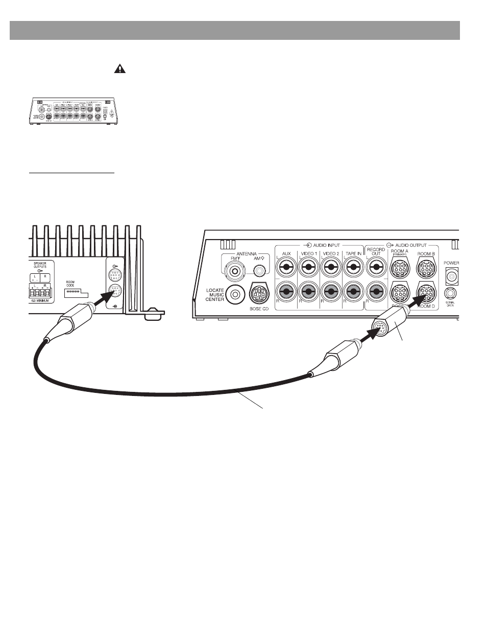 Setting up your lifestyle, Stereo amplifier multi-room interface setup | Bose SA-3 User Manual | Page 15 / 32