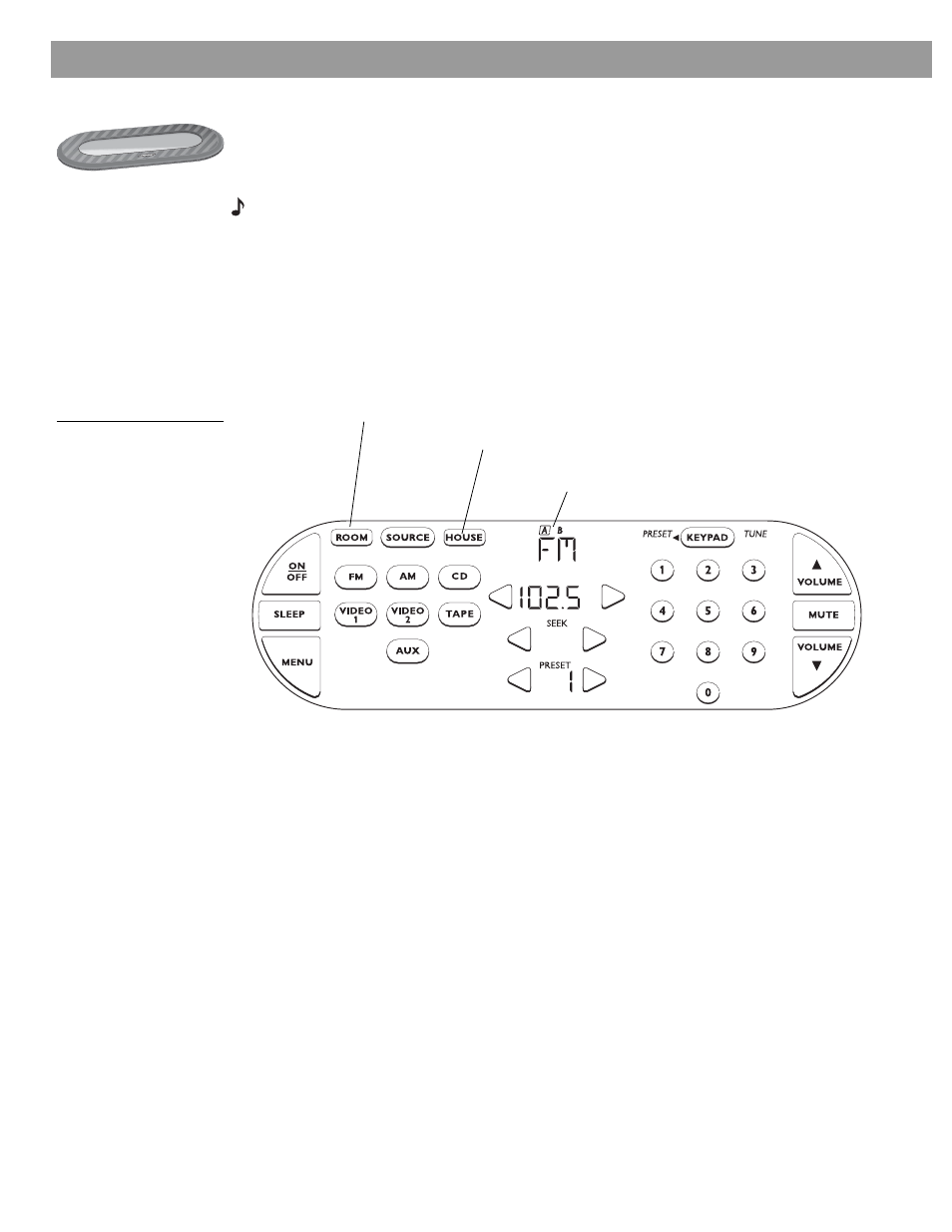 Setting up your lifestyle, Stereo amplifier, Setting up the personal | Music center, Selecting other rooms with the personal | Bose SA-3 User Manual | Page 16 / 32