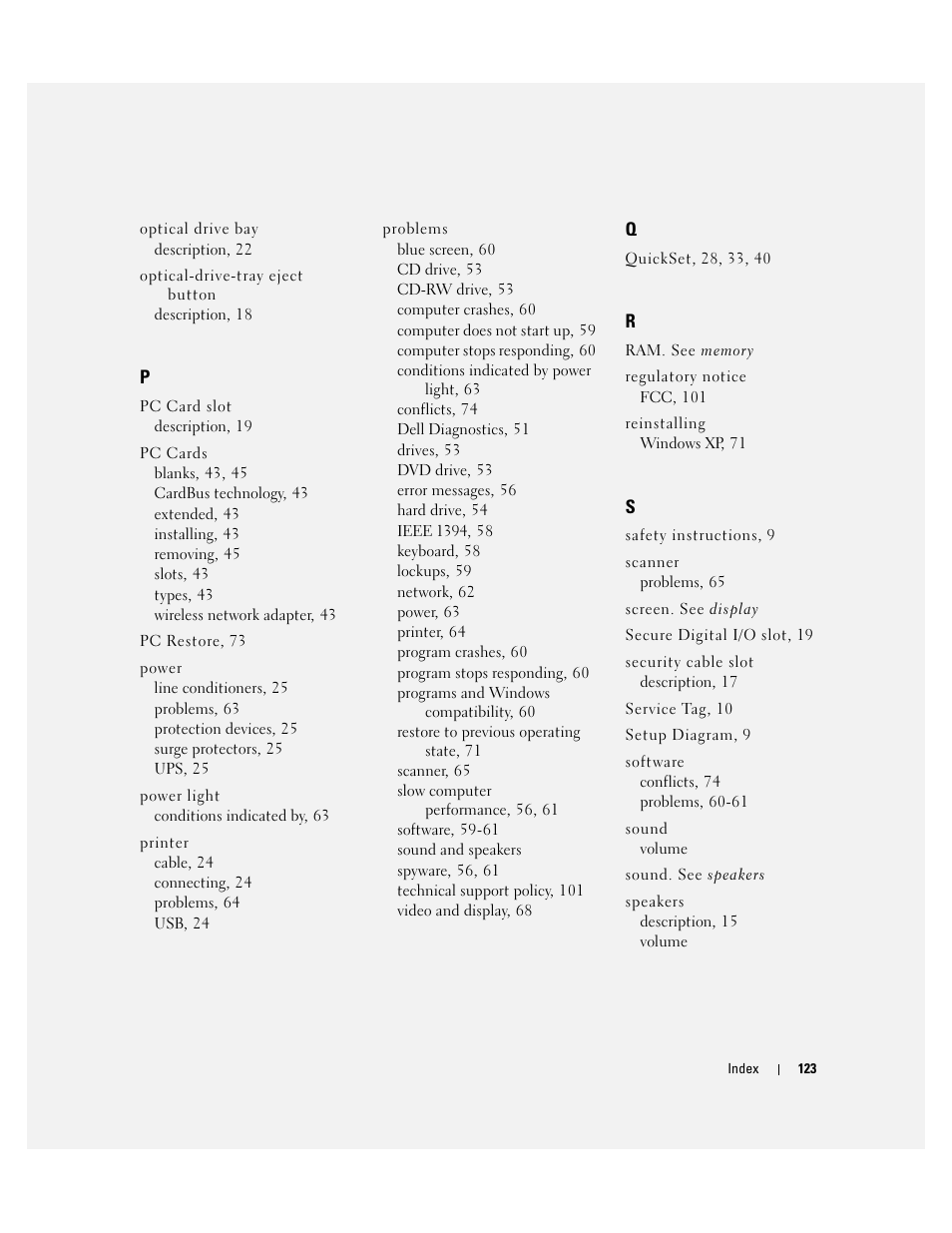 Dell Inspiron 6000 User Manual | Page 123 / 124