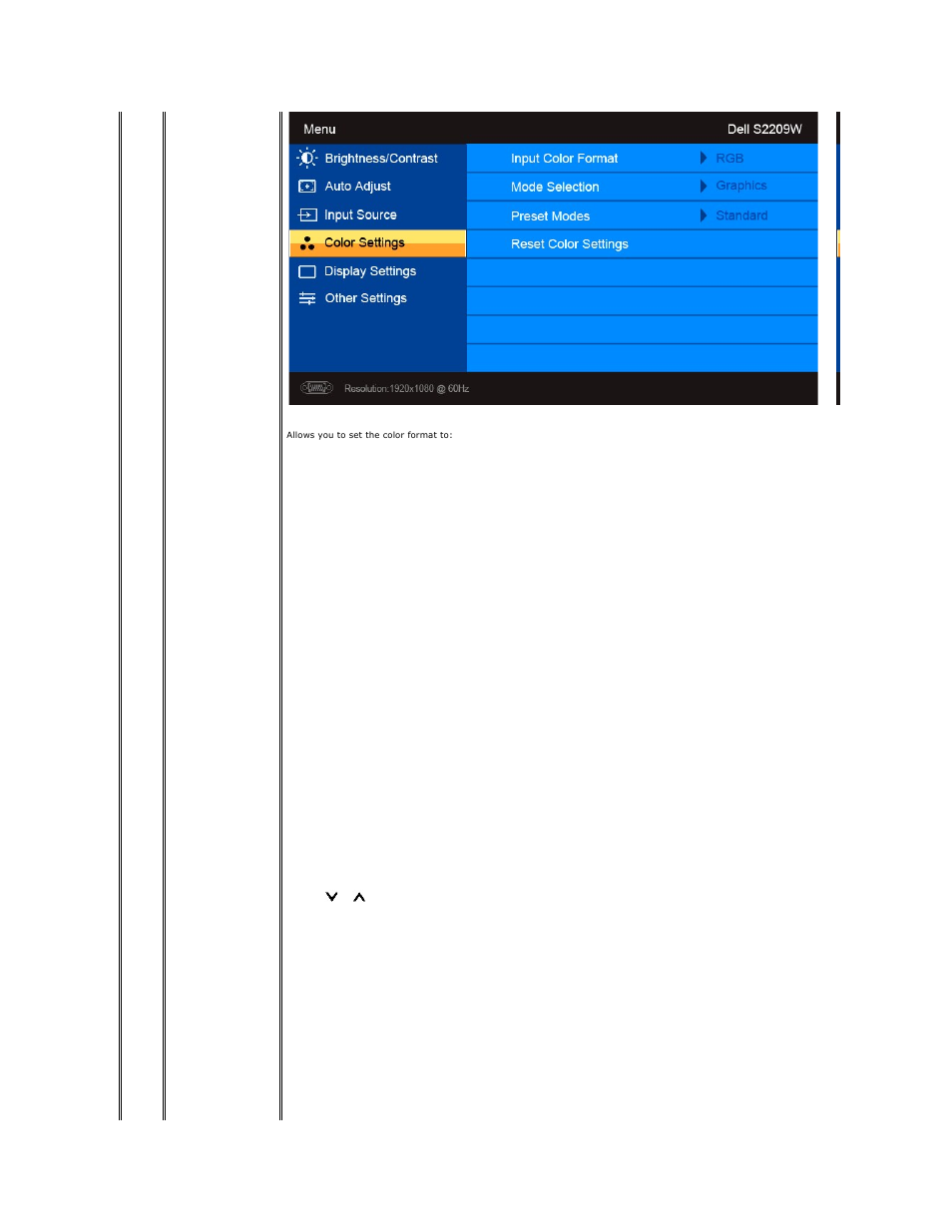 Dell S2209WFP Monitor User Manual | Page 17 / 30