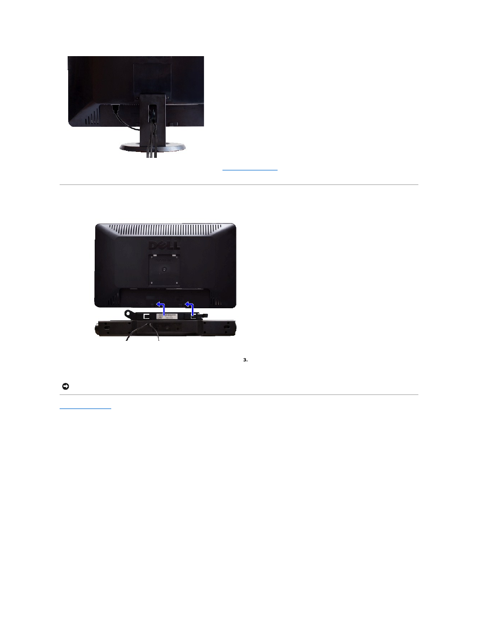 Attaching the soundbar | Dell S2209WFP Monitor User Manual | Page 27 / 30