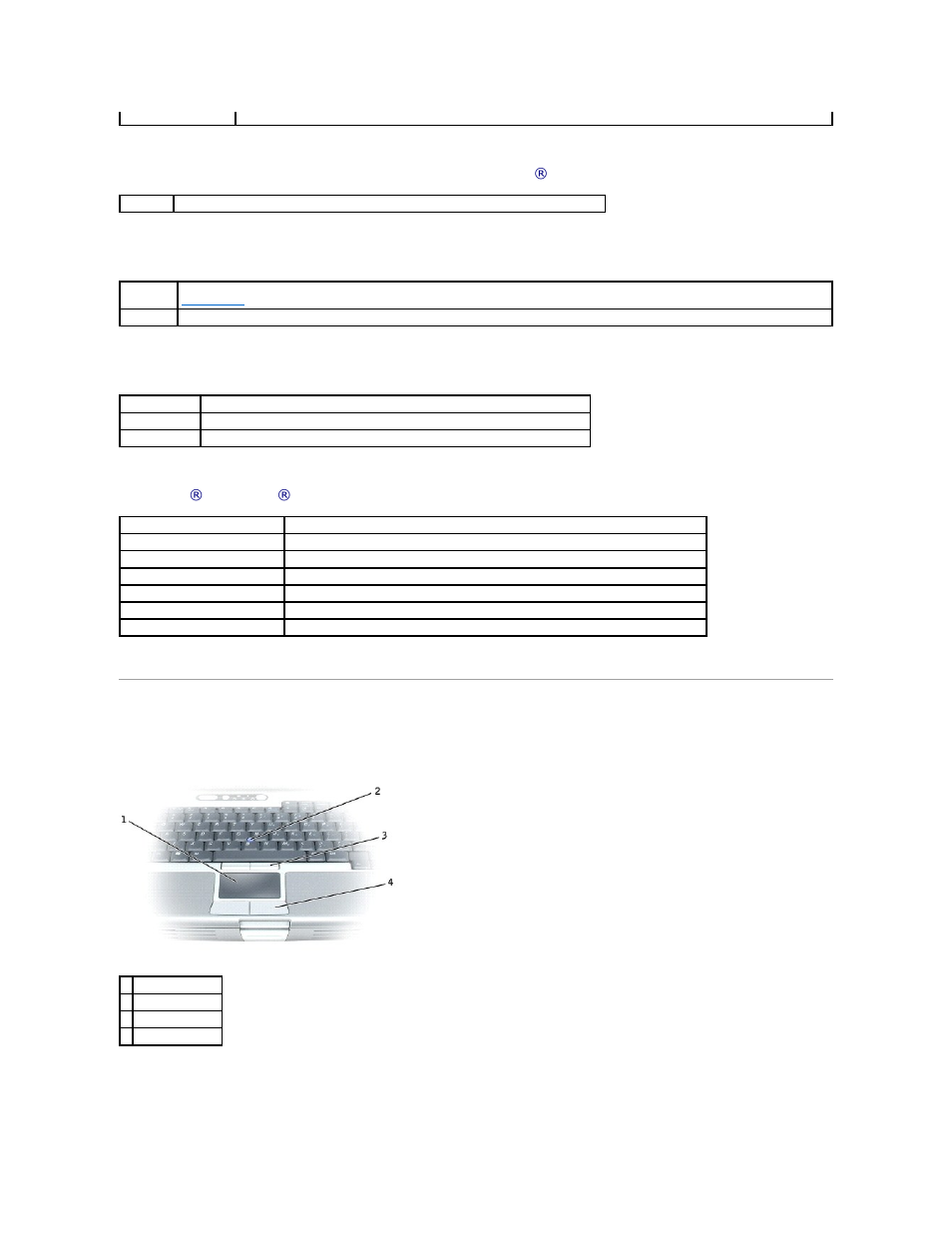 Touch pad, Power management, Speaker functions | Microsoft ® windows ® logo key functions | Dell Precision M70 User Manual | Page 62 / 118