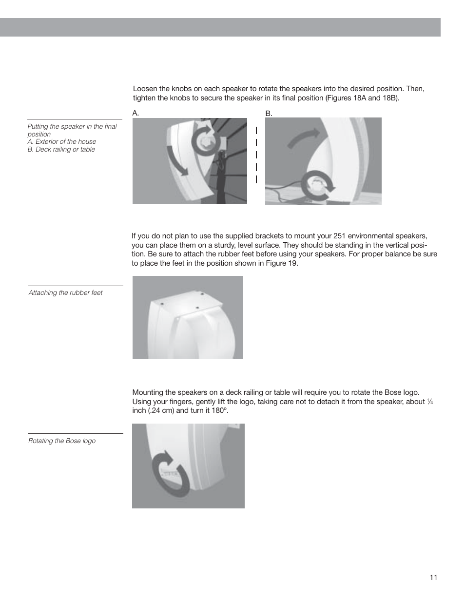 Making the connections (cont.) | Bose 251 User Manual | Page 11 / 14