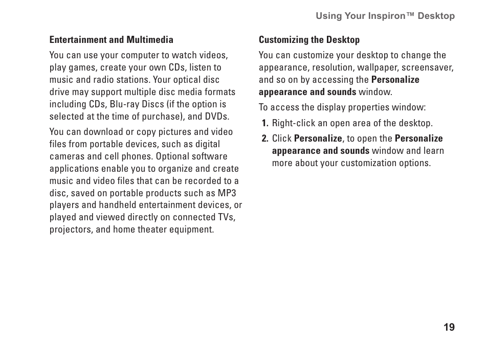 Dell Inspiron 537 (Mid 2009) User Manual | Page 21 / 64