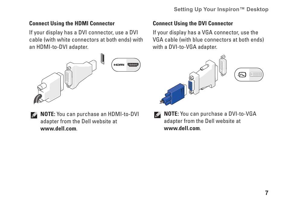 Dell Inspiron 537 (Mid 2009) User Manual | Page 9 / 64