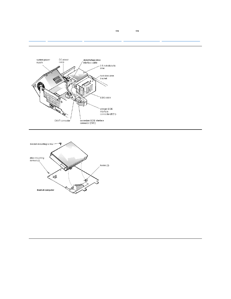 Drive hardware removal (midsize chassis): dell, Optiplex, G1 systems | Dell OptiPlex G1 User Manual | Page 67 / 105