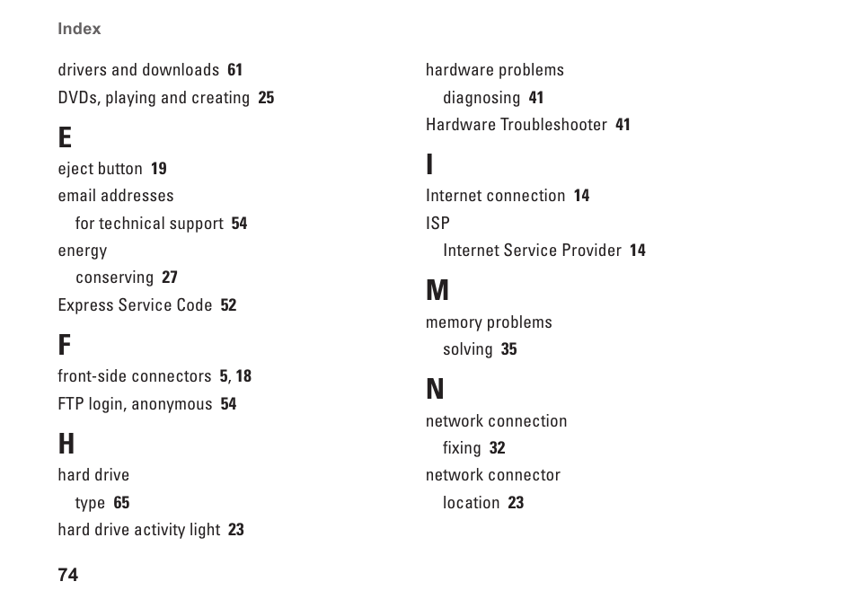 Dell Inspiron Zino (300, Late 2009) User Manual | Page 76 / 80