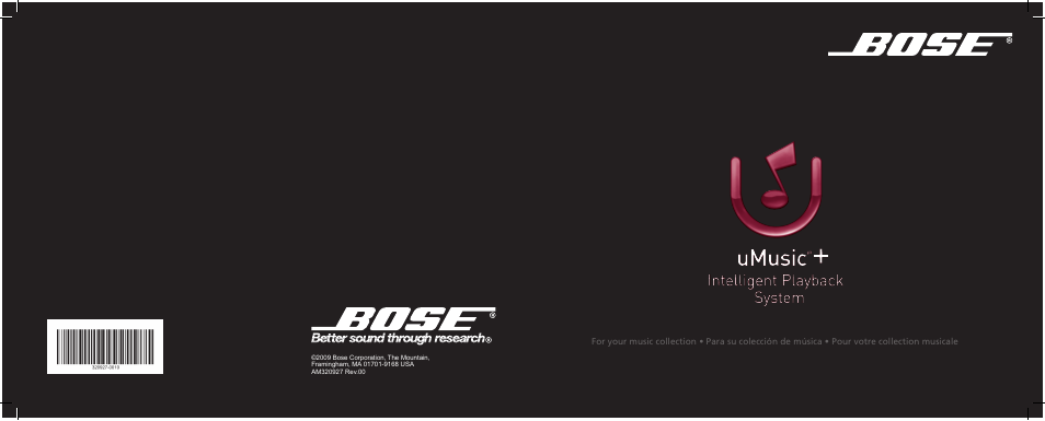 Bose uMusic AM320927 User Manual | 31 pages