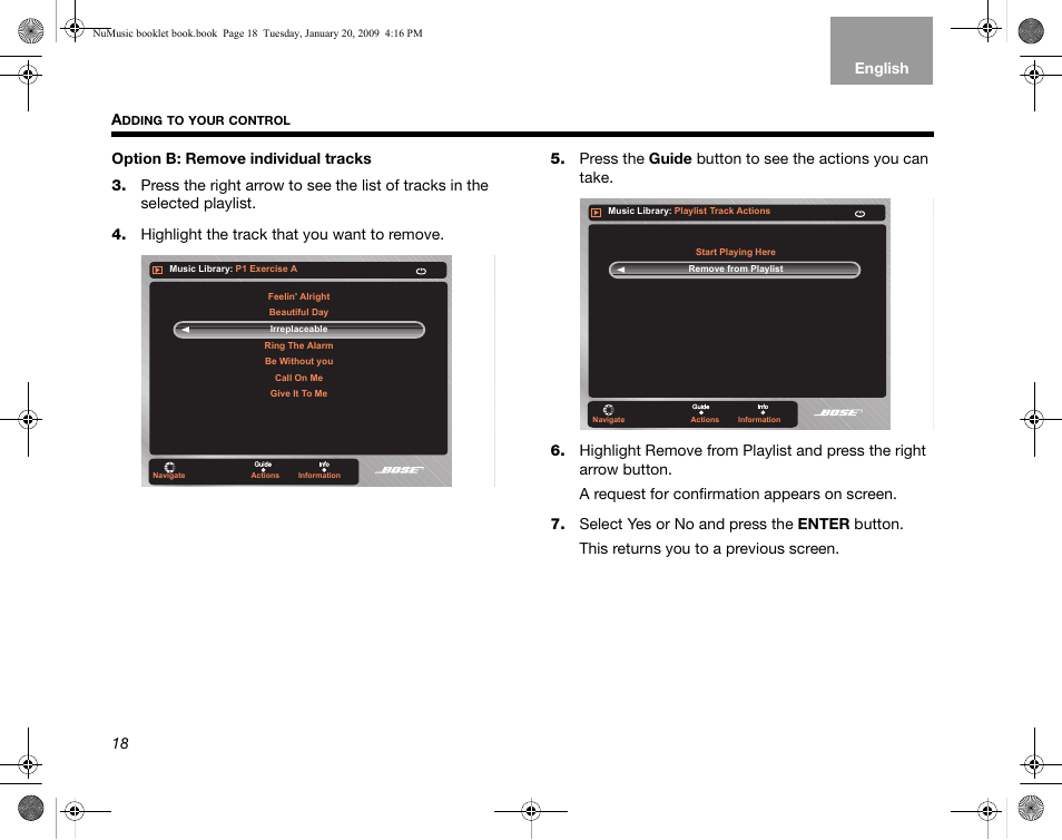 Bose uMusic AM320927 User Manual | Page 19 / 31