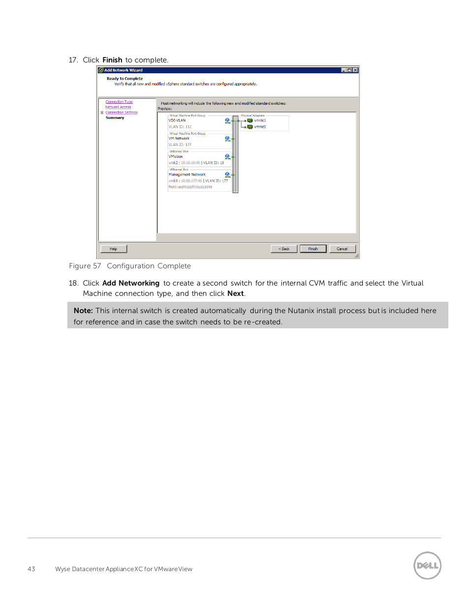 Dell XC Web-Scale Converged Appliance User Manual | Page 43 / 94