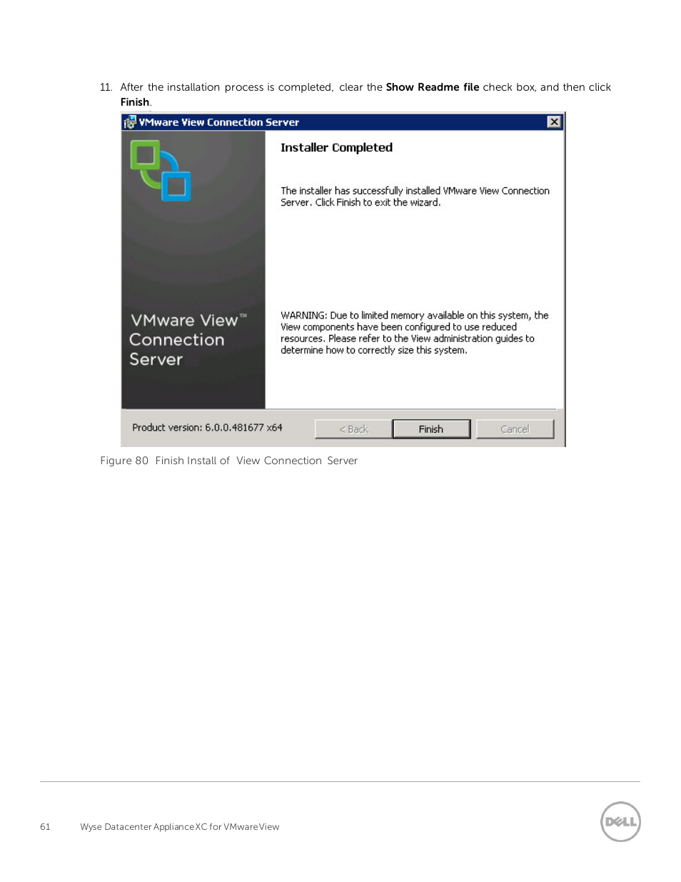Dell XC Web-Scale Converged Appliance User Manual | Page 61 / 94