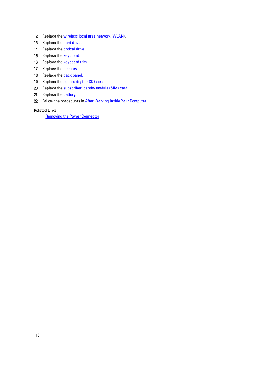 Dell Latitude E5420 (Early 2011) User Manual | Page 118 / 159