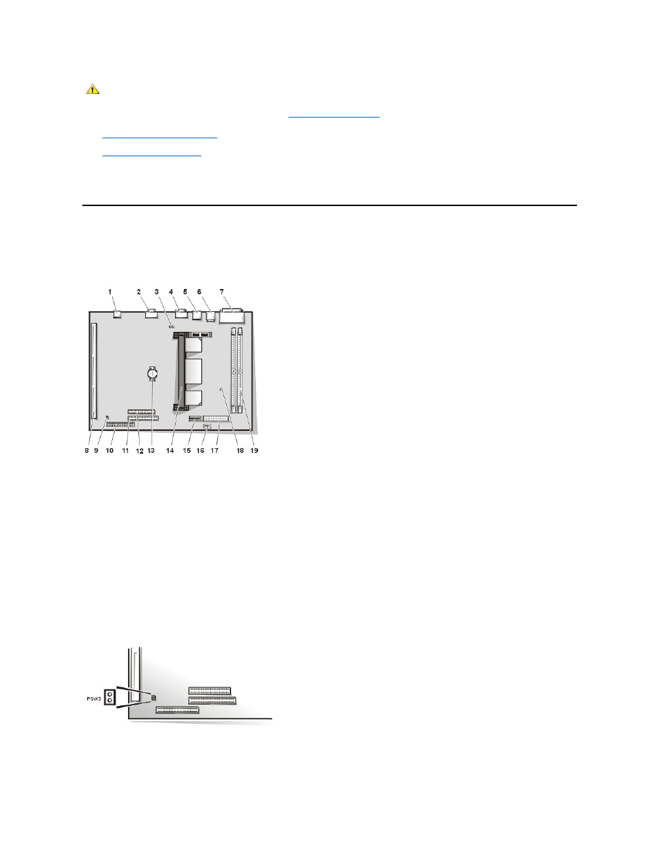 System board components | Dell OptiPlex GX110 User Manual | Page 11 / 69