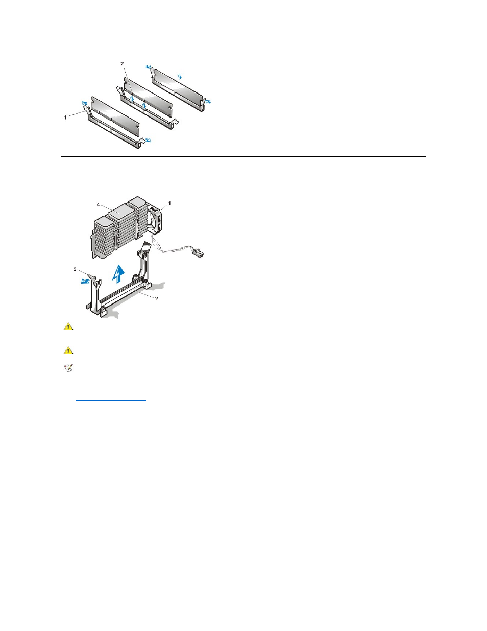 Microprocessor/heat sink assembly | Dell OptiPlex GX110 User Manual | Page 15 / 69