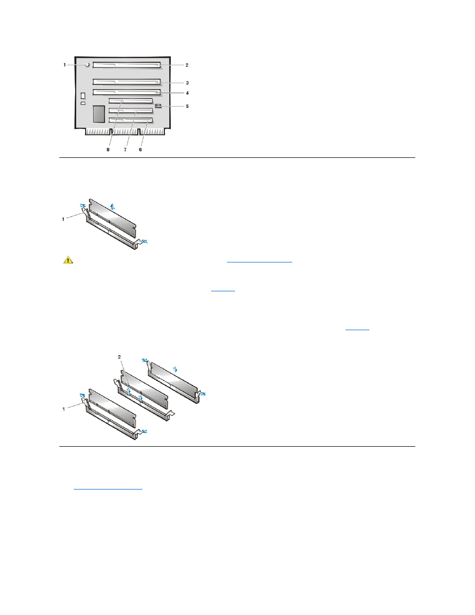 Dimms, Microprocessor/heat sink assembly | Dell OptiPlex GX110 User Manual | Page 30 / 69