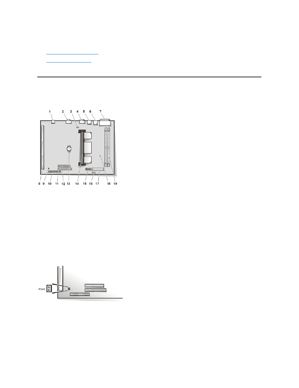 System board components | Dell OptiPlex GX110 User Manual | Page 46 / 69