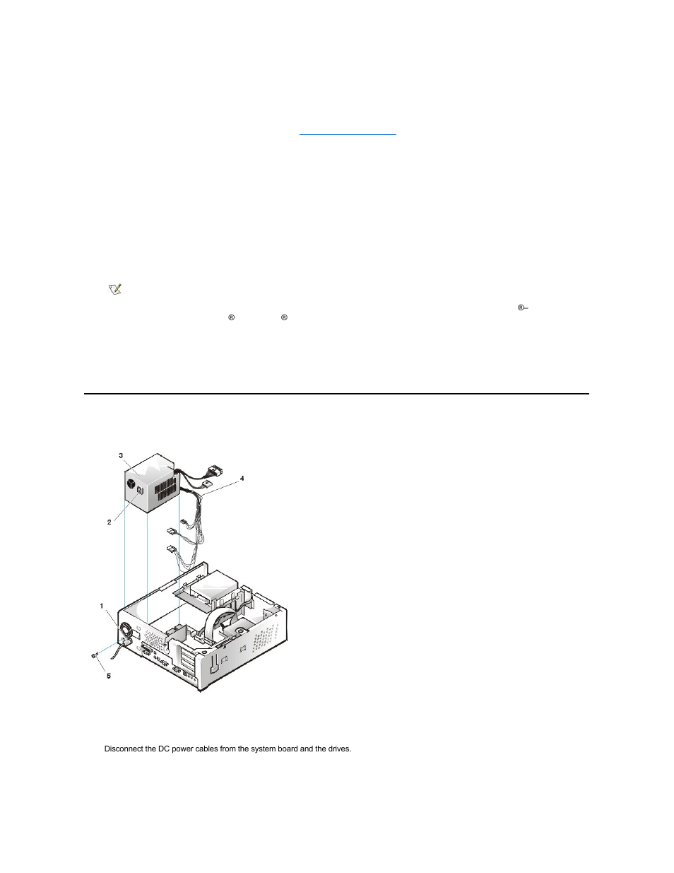 System power supply | Dell OptiPlex GX110 User Manual | Page 9 / 69